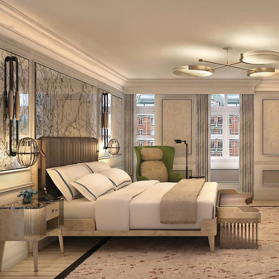 Compincar - project Hotel Mandarin Oriental London - view bedroom