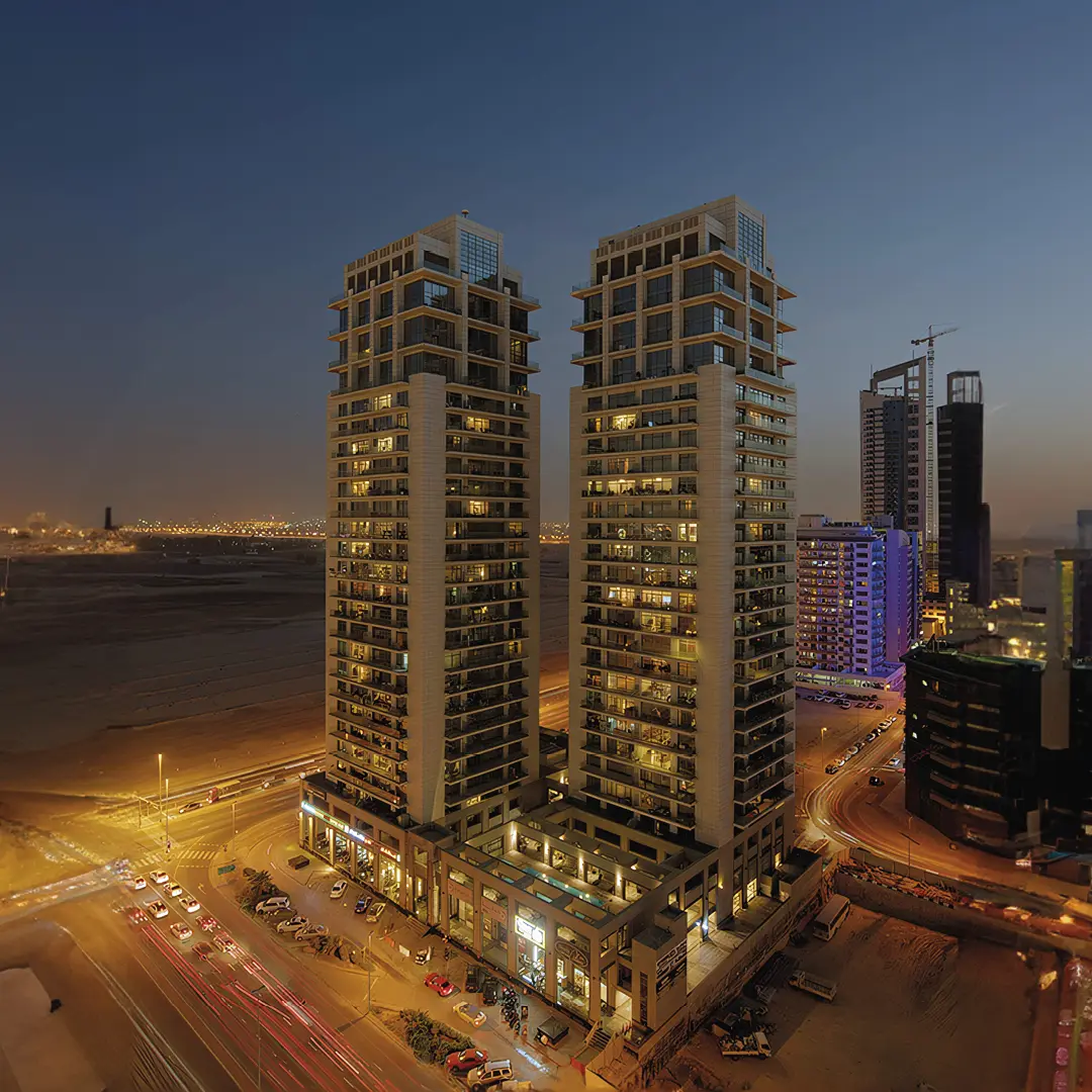 Compincar - project RDK Towers Dubai - buildings view from exterior
