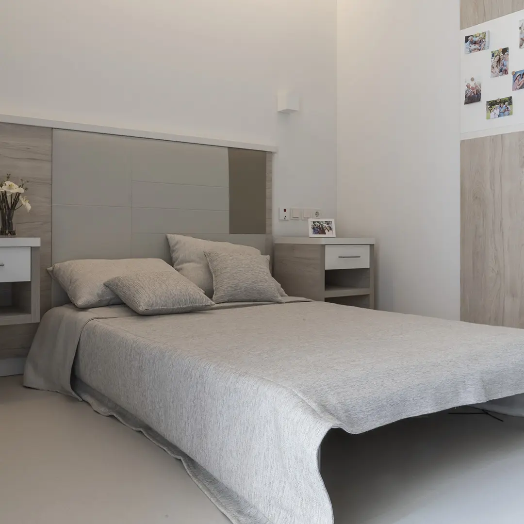 Compincar - project Elderly Residential Lisbon - double size bed grey