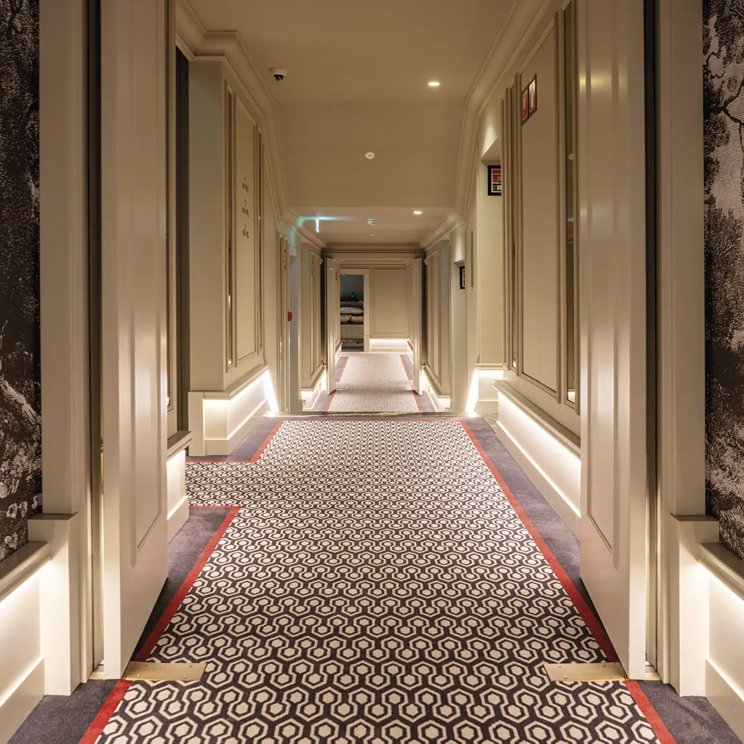 Compincar - project GA Palace Hotel Porto Portugal - view large corridor