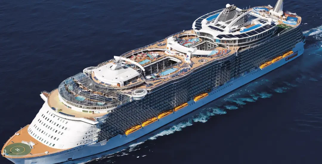 Compincar - project Oasis of the seas - ship aerial view