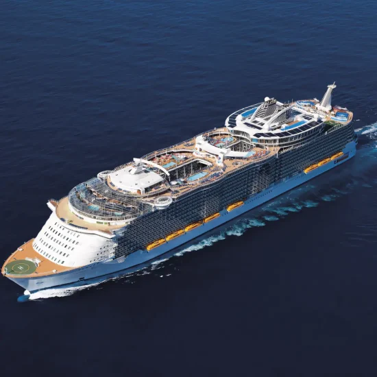 Compincar - project Oasis of the seas - ship aerial view